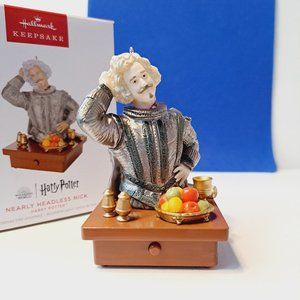Hallmark 2023 Harry Potter NEARLY HEADLESS NICK Ornament MAGIC Light Sound